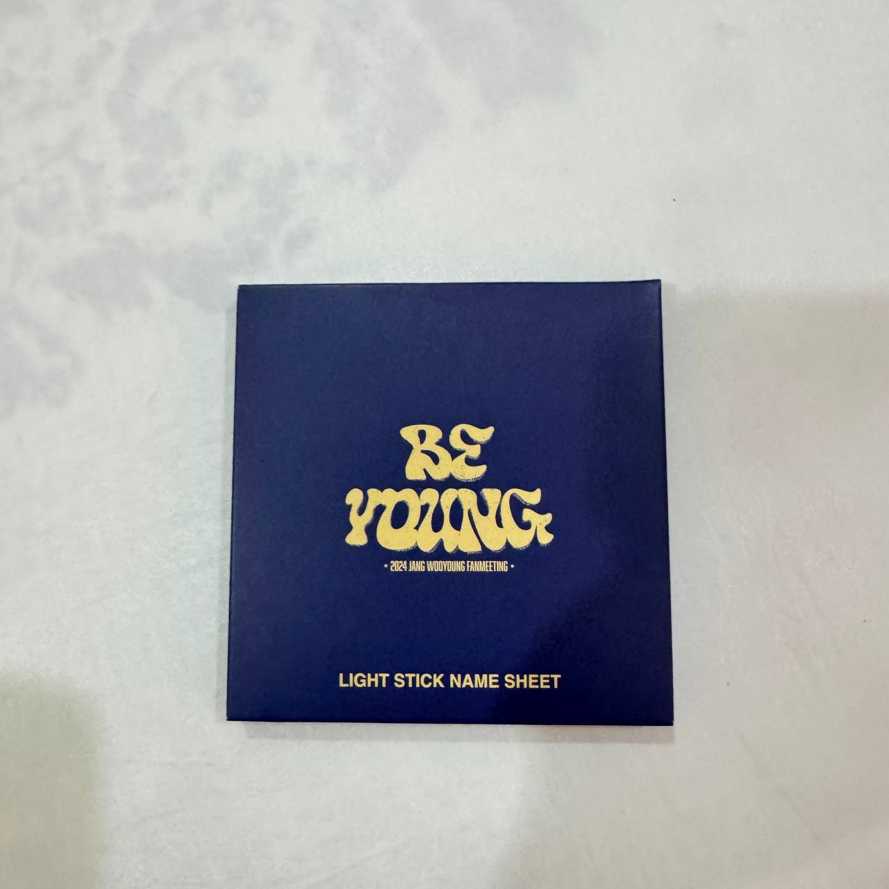2PM JANG WOOYOUNG - LIGHT STICK NAME SHEET - Be Young